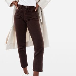 Cheeky straight corduroy pant